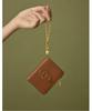 Athe Vanessabruno [Stamp] Brown Stamp Chain Strap Wallet Aaho6F457W2