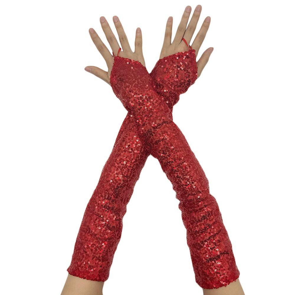 Shining Cosplay Mittens Fingerless Club Handwear Fashion Performance Accessories  Party Club