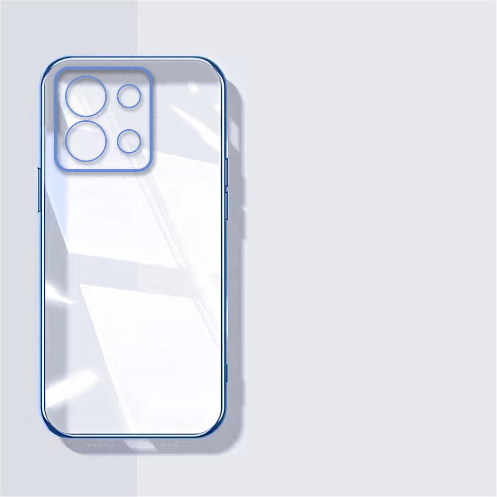 14 C Luxury Transparent Plating Phone Cases For Xiaomi Redmi 14C 12C 13 10C 10 13C 12 10A A3 9 9A A1 A2 Plus Soft Silicone Cover