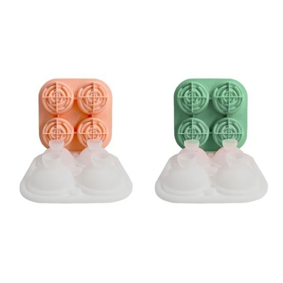 Silicone Ice Cube Mold Rose Shape Ice Ball Tray Slow Melting Whiskey