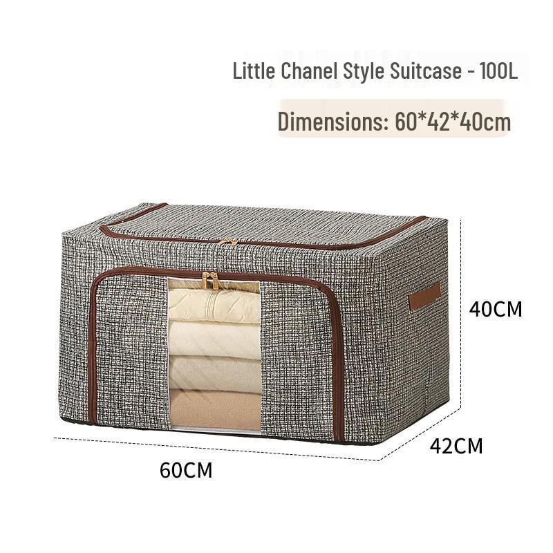 Foldable Waterproof Quilt Organizer with Large Capacity for Bedroom