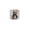 Sexy Lingerie Bodysuit Open Exposed Exposed Bare Erotic Adult Erotic Adult Goods [Mimaru] Women's Leotard, Extreme, Perverted, SM, Black, V-Neck,
