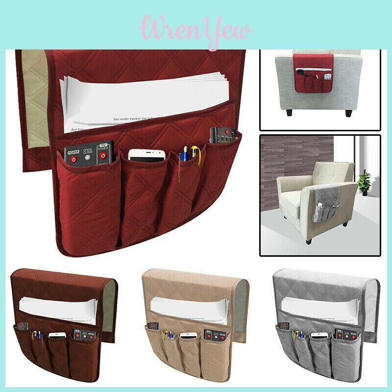 Stylish And Practical 5 Pocket Armchair Caddy Storage Holder For Remote And More
