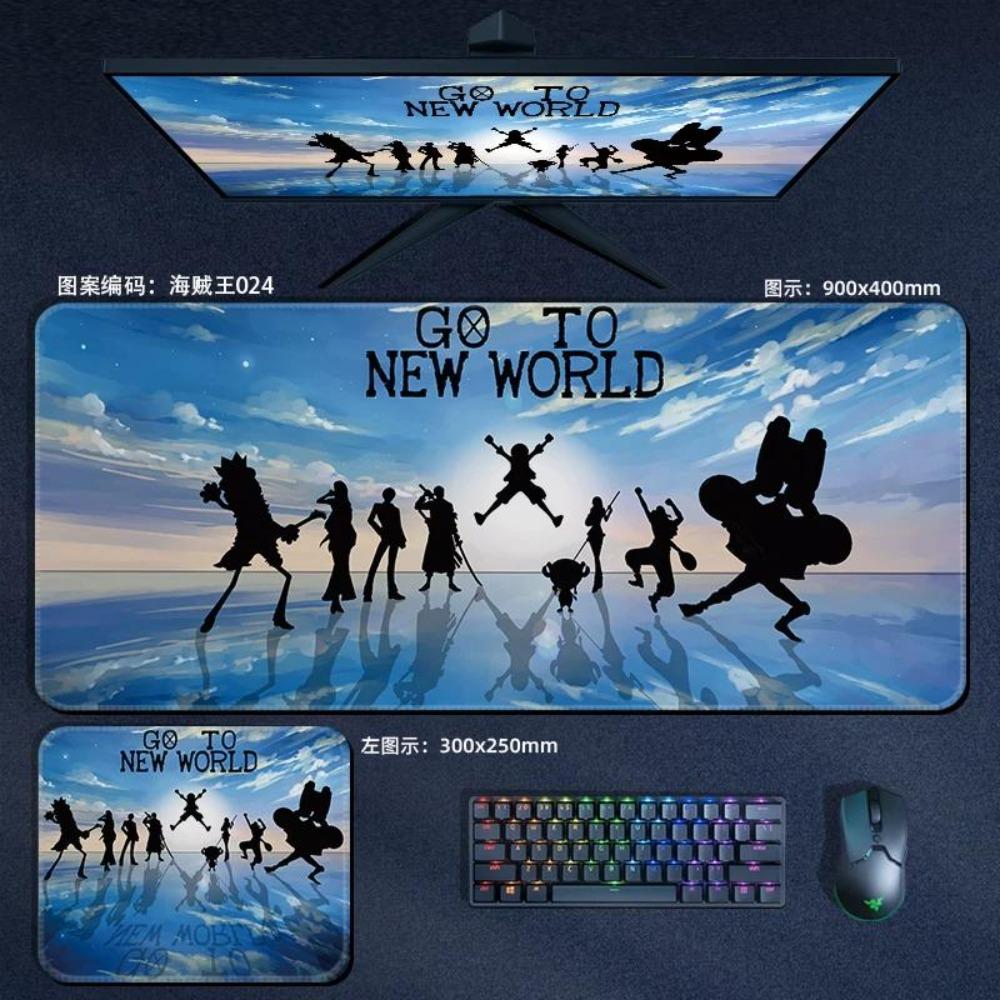 Nautical King Animation Periphery Cute ONE PIECE Leather Mouse Pad Boys Oversized Small E-sports Game Office Computer Keyboard Pad Notebook Table Mat
