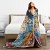Retro Bohemian Woven Pattern  Blanket  Super Soft Print Plush Bedding Throws For Kids Adult Couch Chair Bedspread Bed Cover