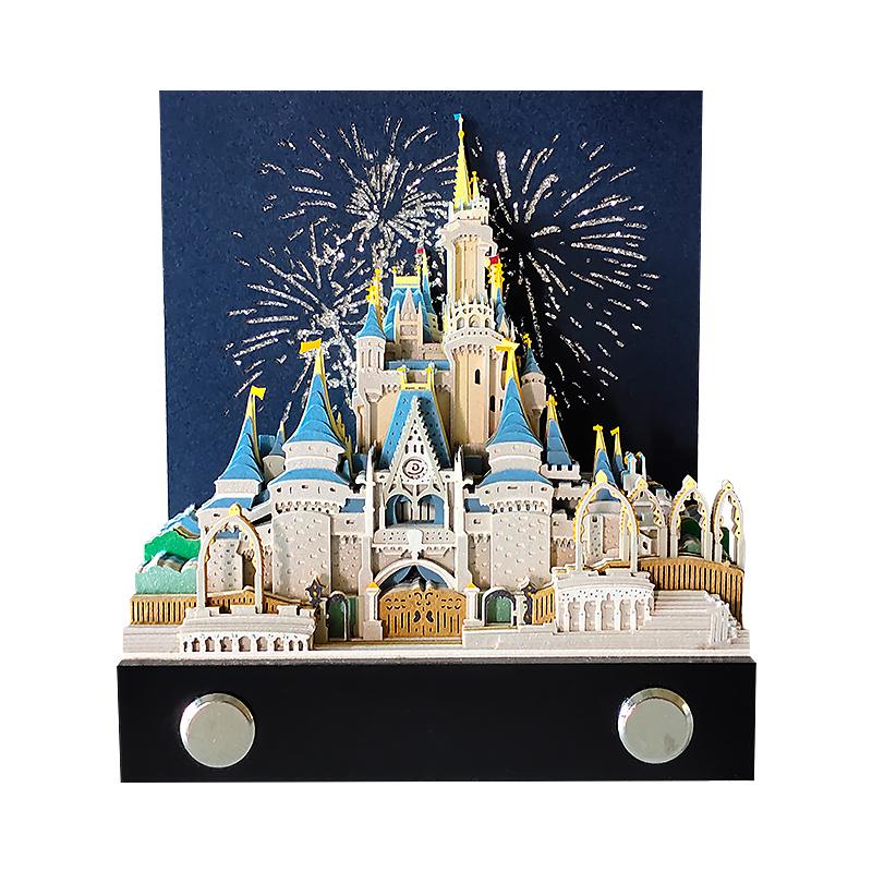 Fairytale Castle Model Princess Cinderella Castle Snow White 3D Memo Pad Paper Crafts Notes Paper Pad for Children Holiday Gifts