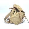 PRADA Logo Plate W Pocket Backpack Backpack Nylon Brown/SilverHardware