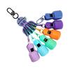 6Pcs/Set Fishing Squid Hook Cover Portable Squid Jig Hook Protector with Carabiner Fishing Jig Lure Protective Case Caps Bonnets Fishing Accessories