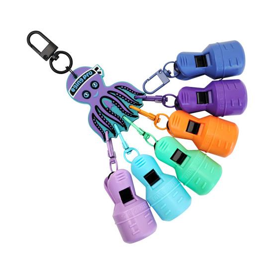 6Pcs/Set Fishing Squid Hook Cover Portable Squid Jig Hook Protector with Carabiner Fishing Jig Lure Protective Case Caps Bonnets Fishing Accessories
