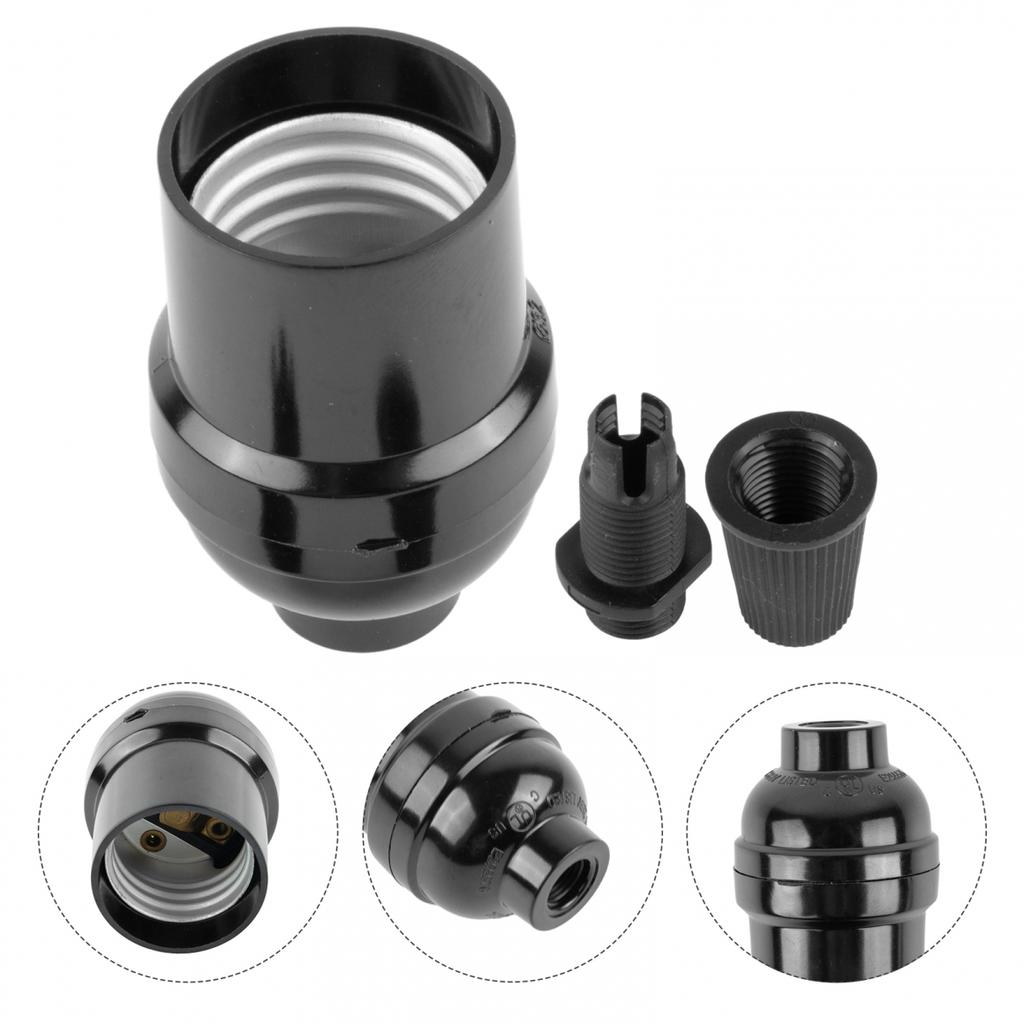 Industrieller Bakelit-Lampenfassungshalter für Vintage-Edison-Glühbirnen E27-Sockel