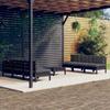 Day and Night - Day and Night Garden Furniture 7 Pieces with Anthracite Pine Wood Cushions