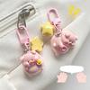 3D Pink Pig Keychain Pendant Cute Cartoon Resin Charm Key Rings Personalized Hangings Keychain for Girls and Students