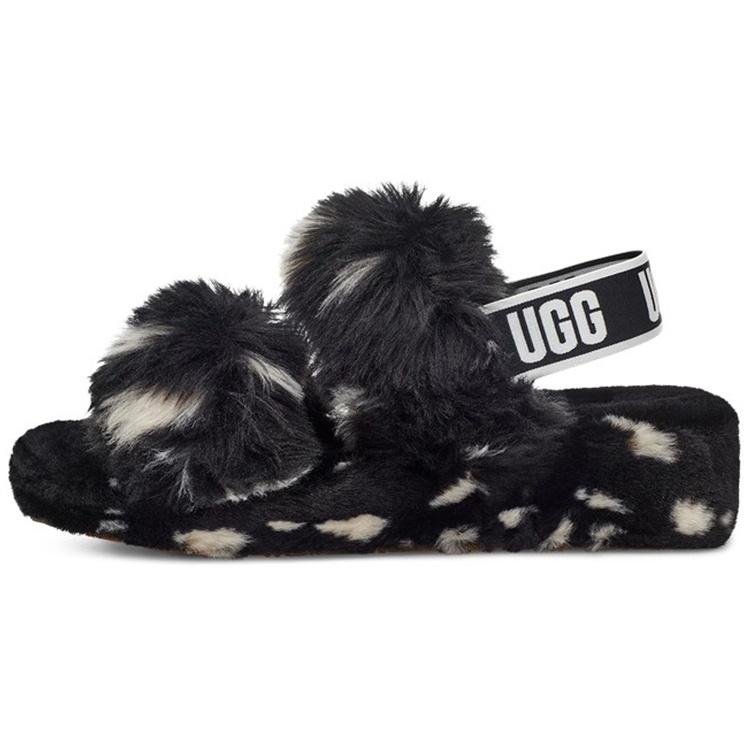 (WMNS) UGG OH Yeah Spots Sandals Black Women s 1118165-BLK EU 38