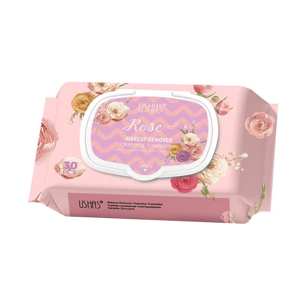 BUY 1 GET 1 FREE INCLUDES 2 PACKS Gentle Disposable Makeup Remover Wipes HA626 - Non-Irritating Cleansing Wipes