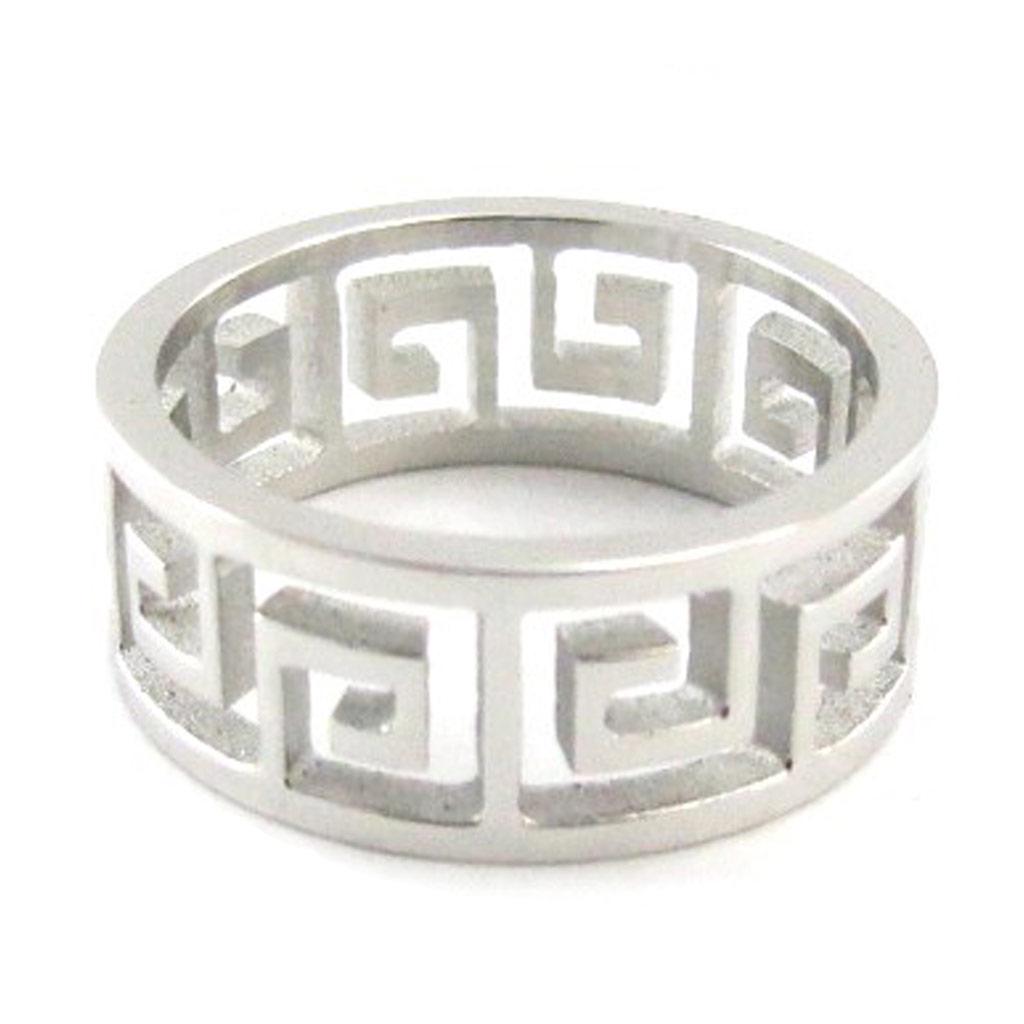 Steel Ring 'Zeus' Silver - 7 Mm