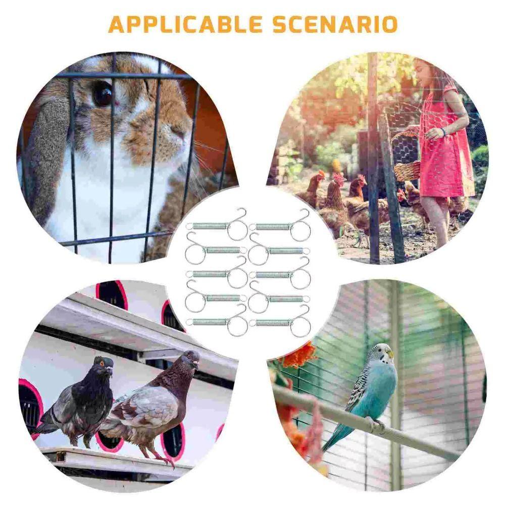 Durable Metal Spring Lock Telescopic Spring Tension Spring Rabbit Cage Door Hook With Hook Extension Spring Metal Spring Lock