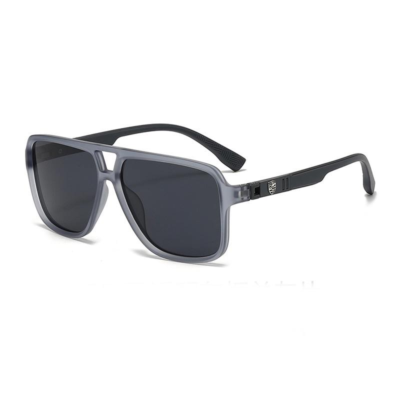 New Classic Men's Polarized Sunglasses with Spring Hinges for Outdoor, Driving, and Fishing Activities.