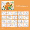 30 Sheets Cartoon Convenient Graffiti Book Watercolor Coloring Book, Suitable for Markers, Watercolor Pens, and Colored Pencils