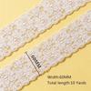 10 Yards Floral Lace Trim 2.36 Inch Wide Gift Wrapping Ribbon New Bridal Lace Ribbon  For Sewing