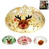 Sensorische Stressbälle Weihnachten Brötchen Quetschspielzeug Set zur Linderung, Weiche TPR Fidget Mini-Figuren mit bunten Pailletten Nikolaus Rentier Design, Dekompression