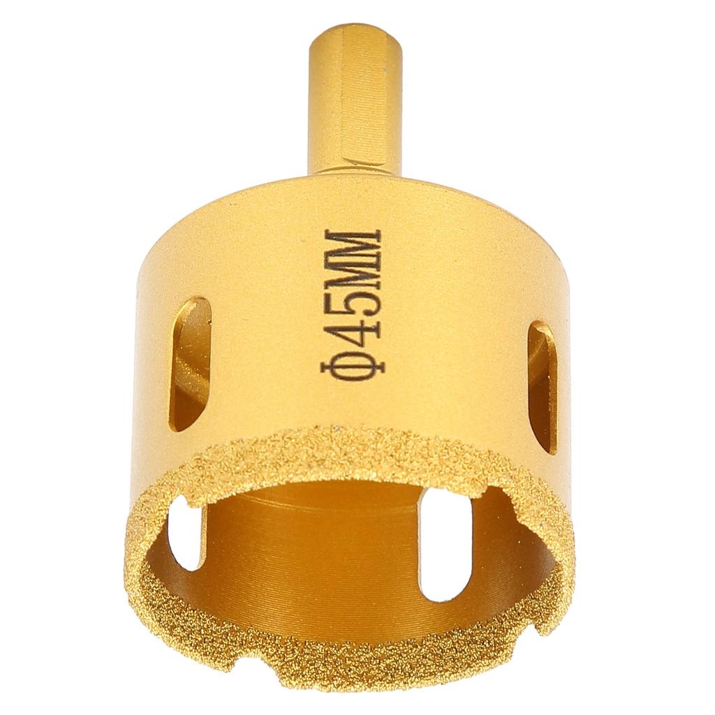 45mm Gelöteter Diamantbohrer Marmor Glas Keramikfliesen Lochsäge für Hand-Elektrobohrer