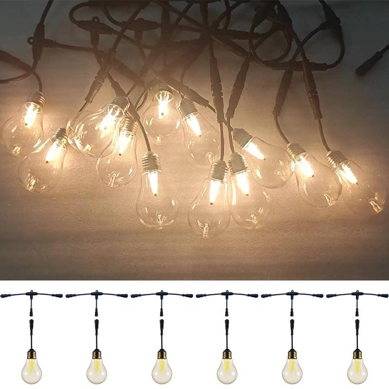 DMX Control 60mm LED Edison Bulb E27 Retro Lamp 24V Warm White Dimmable Lighting