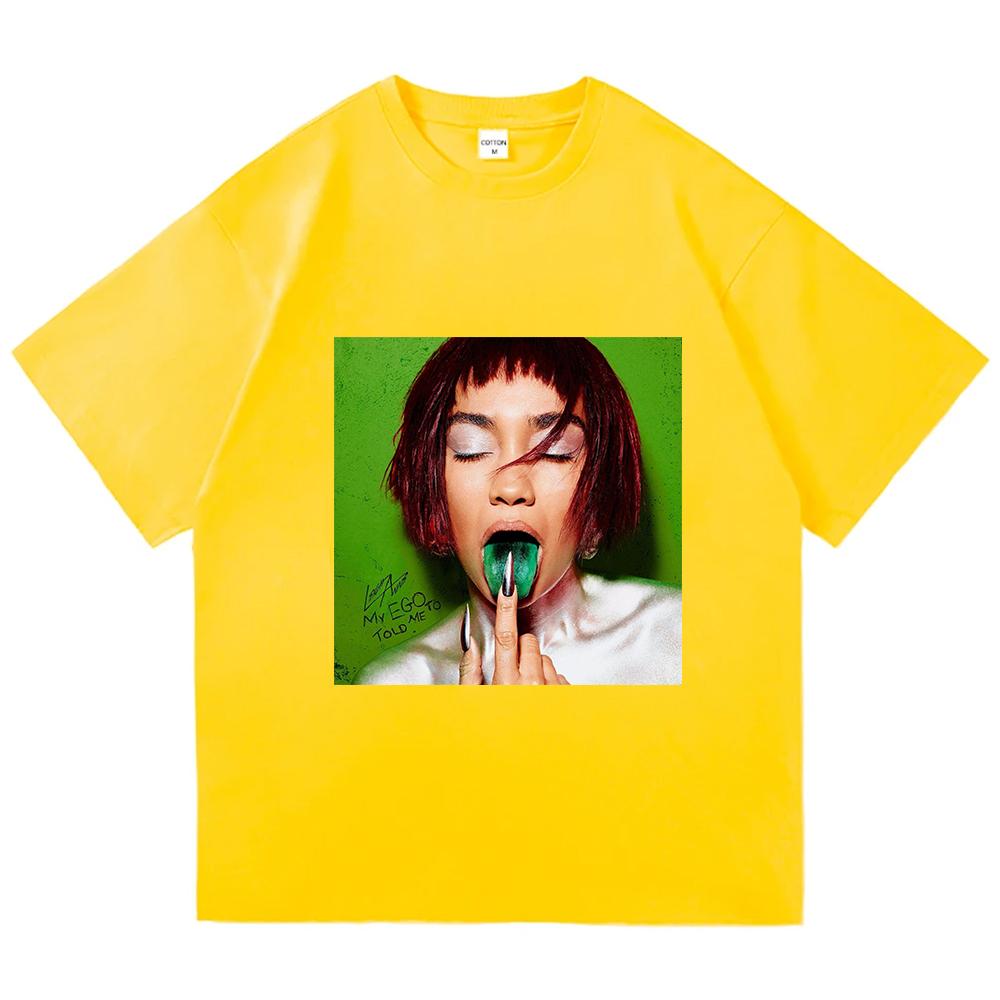 

Fashion MY EGO TOLD ME TO Album Print Tshirt LeighAnne Pinnock Graphic Tshirts Loose Women T Shirt Streetwear Tees Tops 4XL