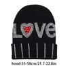 Knitted Beanies Cap Hiphop Slouchy Hat Outdoor Activity Beanies Adults Headdress