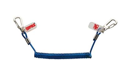 Rapala Draht-Fangband, Natürliche Länge ca.. 25cm, Ausziehbar auf ca.. 70cm, Blau, DRAHTLEINE CODE WLCS-BL