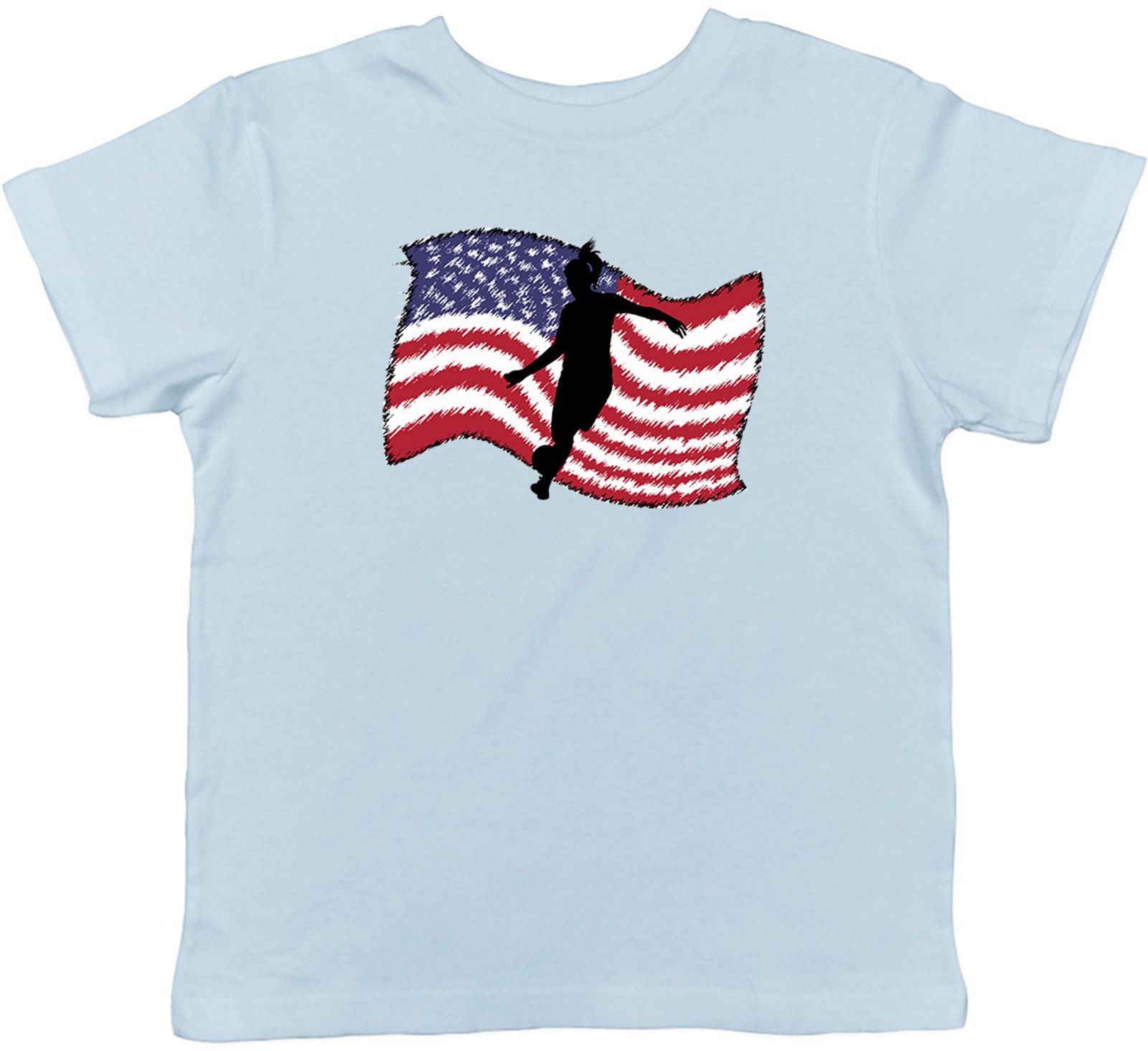 Флаг США Женская Футболка Детская Футболка Мальчики Девочки 110