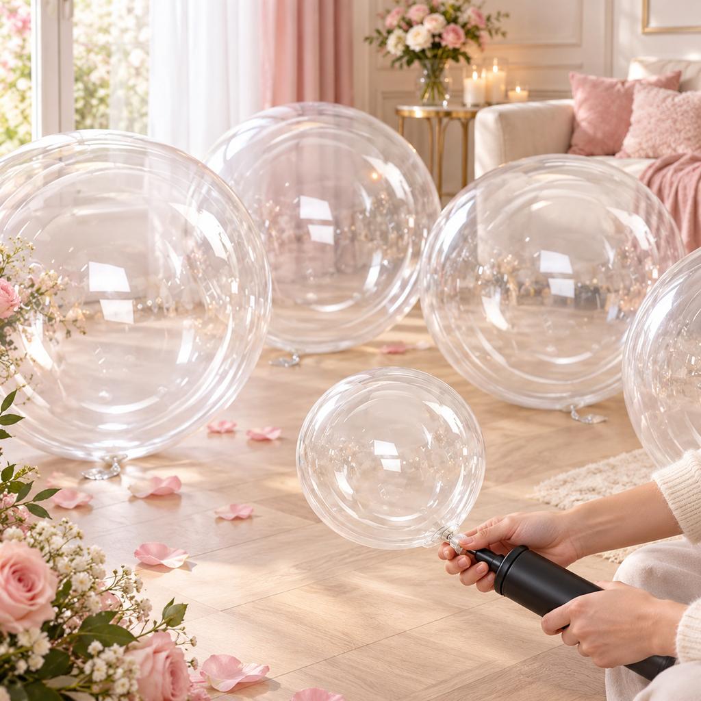 36 Inch Clear Balloons, Large Transparent Party Balloons for Wedding and Birthday Decorations