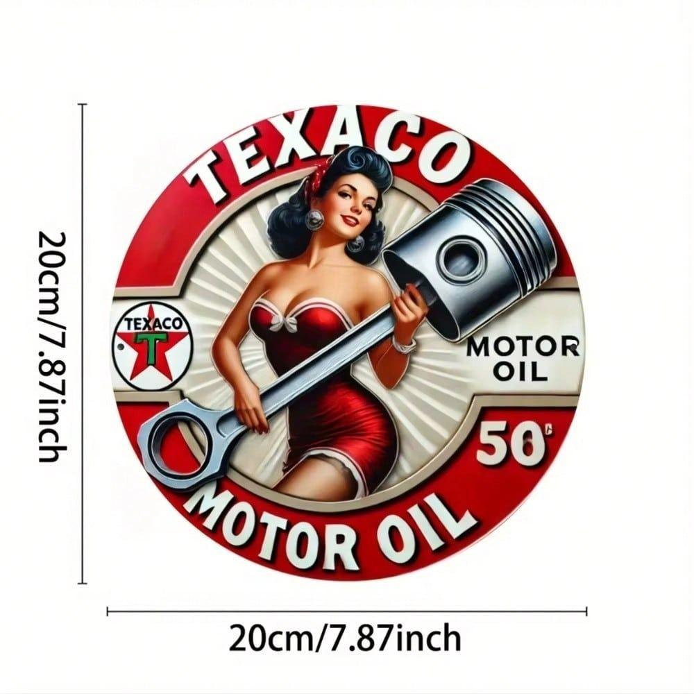 Vintage Metal Tin Sign Wall Art 20x20cm Home Decor