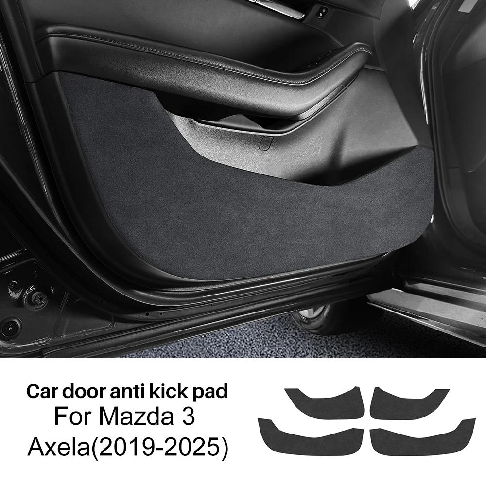 Mocka Dörrskydd mot spark för Mazda 3 Axela BP 2019 2020 2025 2025 2025 2025 2025 LHD RHD Läder Kolfiber Matta Skydda Interiör