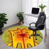 1PC Cats Heart Office Round Area Rug,  Mat Suitable ForOffice, Under Office Chairs Bedroom Living Room Home Decor, Room Deco