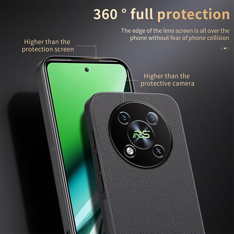Luxury Business Leather Soft Frame Magnetic Cover For Infinix Itel RS4 Phone Cases Capa