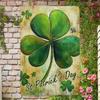 Vintage Irish Shamrock Luck Metal Wall Art Poster for Pub Garage Decor
