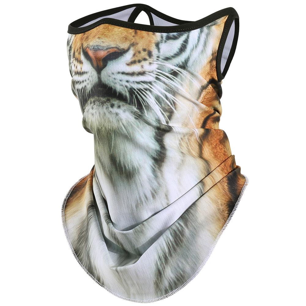 3D Animals Magic Scarf Bandana Breathable Neck Warmer Gaiter Hanging Ear Outdoor Sports Triangle Face Mask Neckerchief Summer