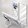 Suitable for Huawei Matex6 Mobile Phone Case Film Integrated Rotating Bracket Magnetically Absorbed Electroplating Transparent Anti-fall Sleeve