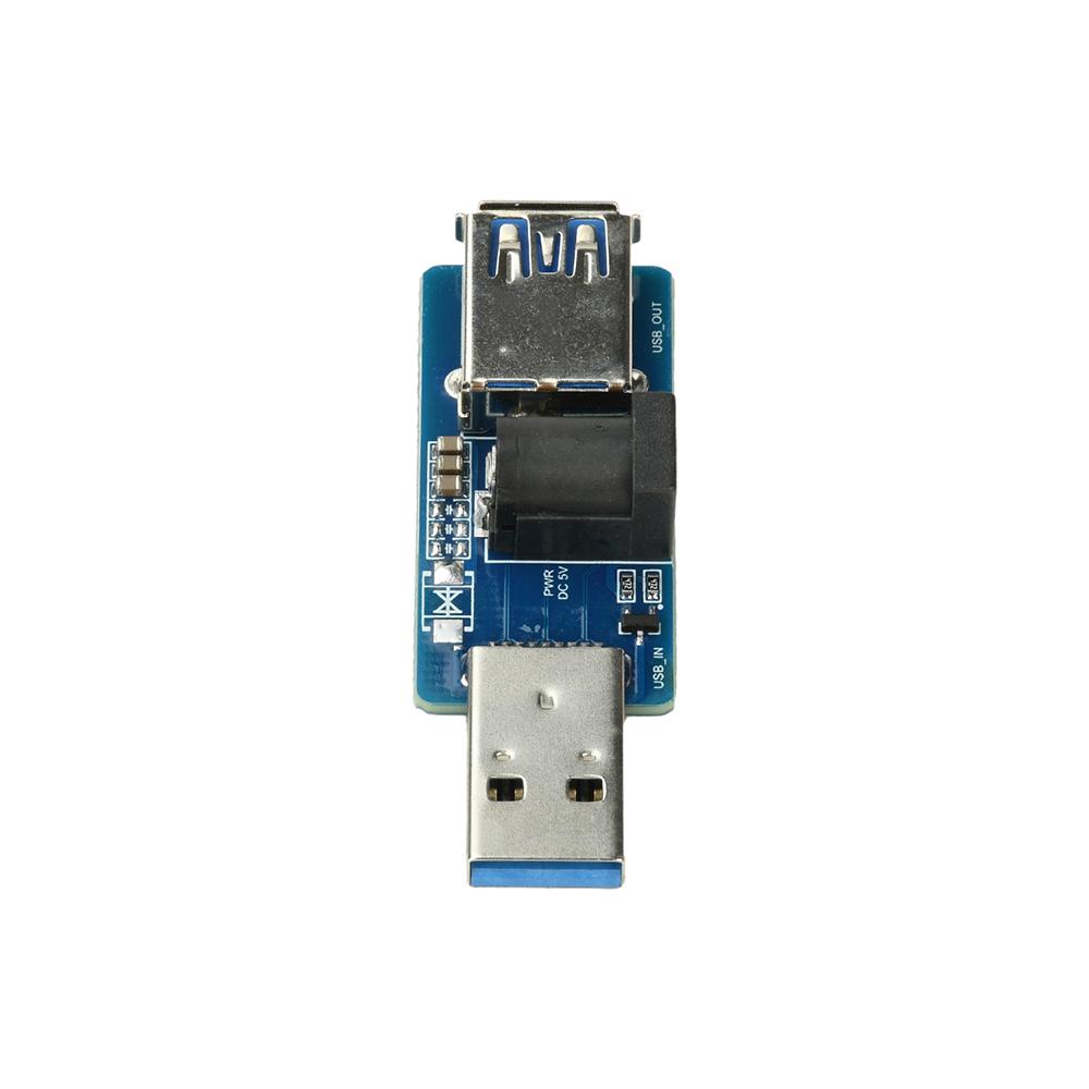 USB Power Splitter Enhancement Module External DC5V Power Supply Built-in Automatic Switching MOS Circuit