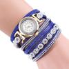 Women's Rhinestone Wrap Bracelet Watch - Casual Fashion Quartz with Leather Strap