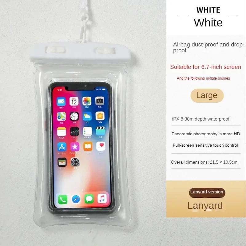 Waterproof Phone Pouch Drift Diving Swimming Bag Underwater Dry Bag Case Cover For Phone Water Sports Beach Pool Skiing 6.7 Inch