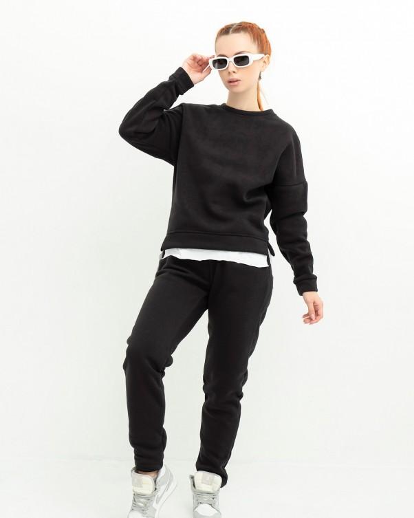 

Костюм із білою вставкою ISSA Plus L чорний