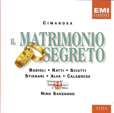 CD CIMAROSA, D. - Cimarosa : Il Matrimonio Segreto /  5665132 EMI Classics 1997 Europe Classical Used