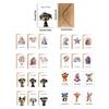 12Pcs Cartoon Dog Birthday Greeting Card Party Invitation With Envelope For Husband Wife Adult Children Anniversary