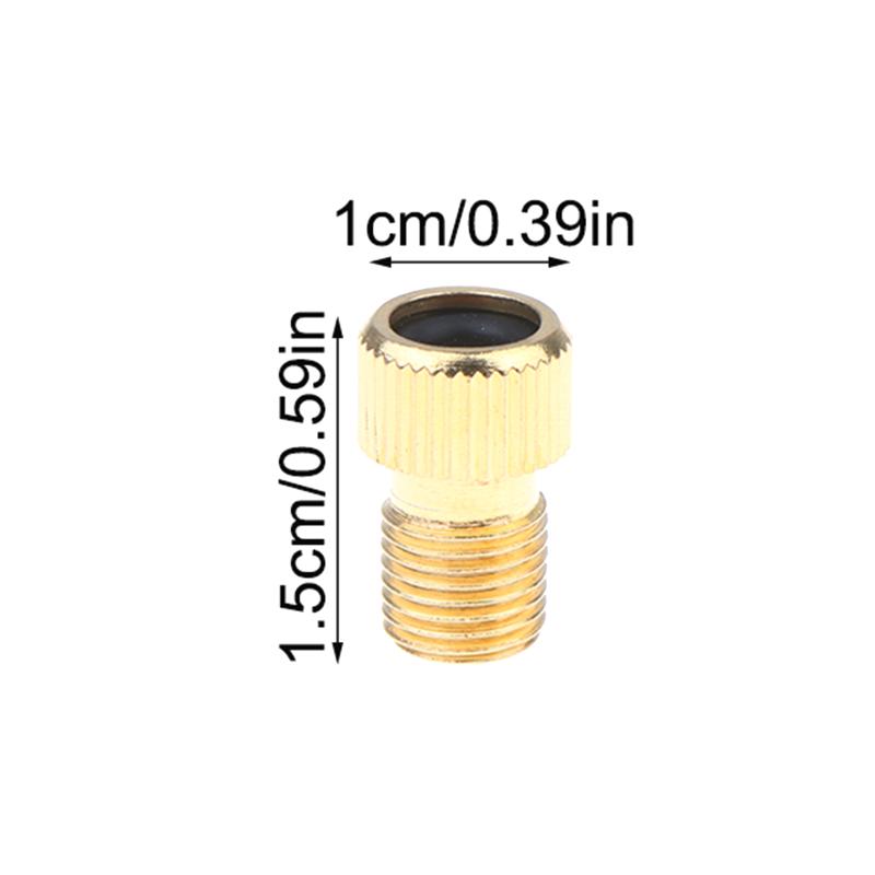 5Pcs Bike Presta To Schrader Valve Adapter Copper F/V To A/V Bike Tire Converter French Valve Adapter Tire Pump Connectors