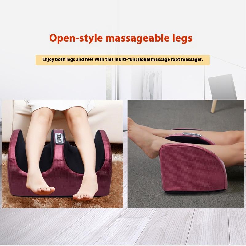 Foot and Calf Massager with Heating Function, Featuring Deep Tissue Massage to Relax Leg Muscles and Equipped with Massage Rollers