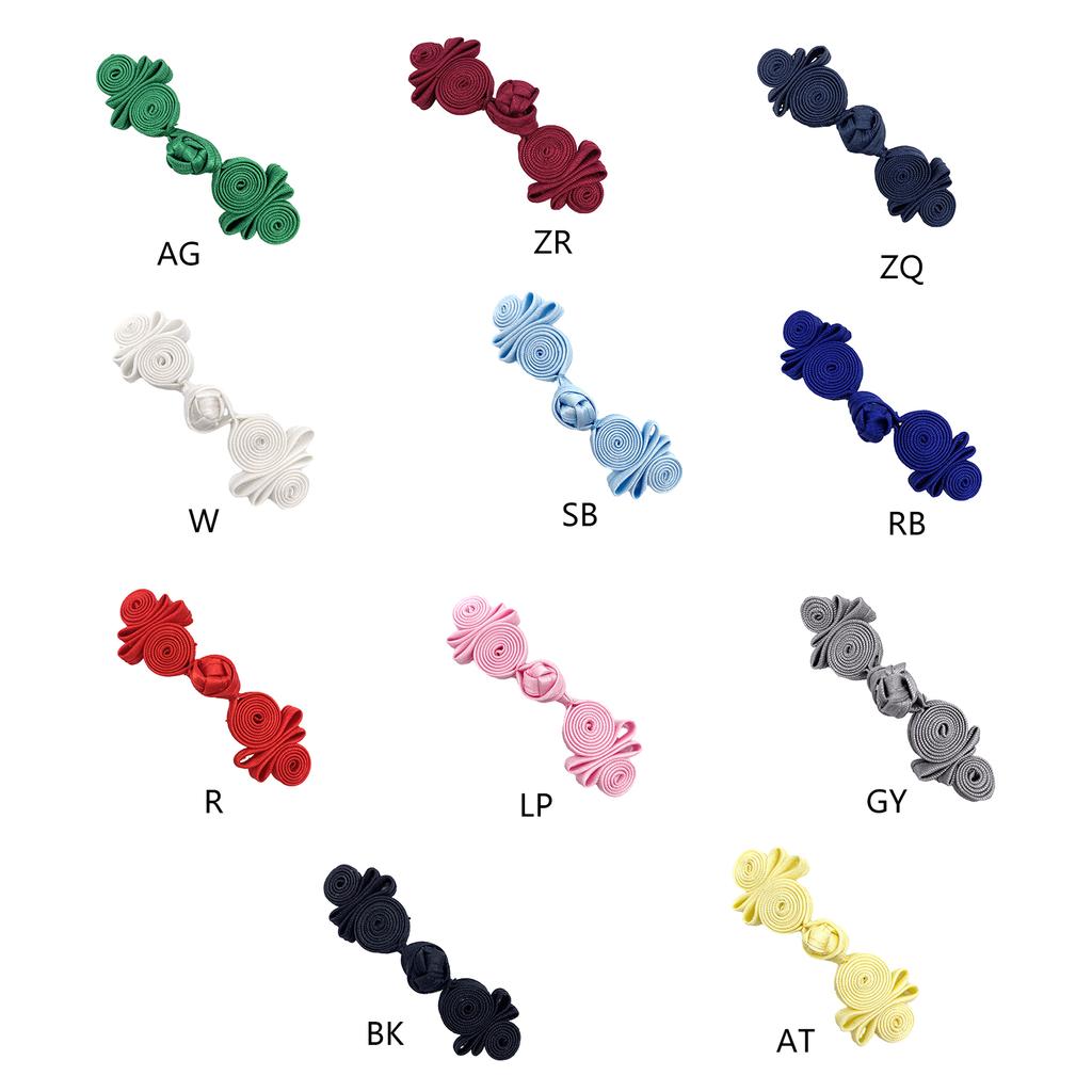 Four Leaves Gourd Shape Chinese Cheongsam Knot Button Closure Ribbon Fastener Costume Tang Shirt Suit DIY Sewing Craft