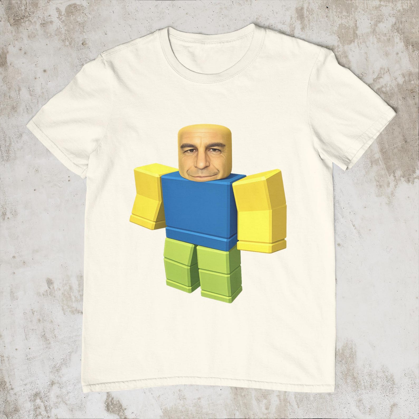 Roblox Meme Character Shirt – Gaming Meme Tee – Funny Block Character Shirt – Internet Gaming Humor T-Shirt L