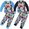Conjunto de Pijama Roblox para Niños Niñas, Manga Larga 2 Piezas Ropa de Dormir Ropa de Casa