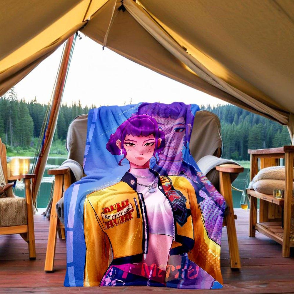 

Rurumi Retro Jacket: Vintage Style with Modern Twist Blanket Lightweight Flannel Throw Blanket for Sofa, Bed, Travel, Camping, Livingroom, 130x150cm